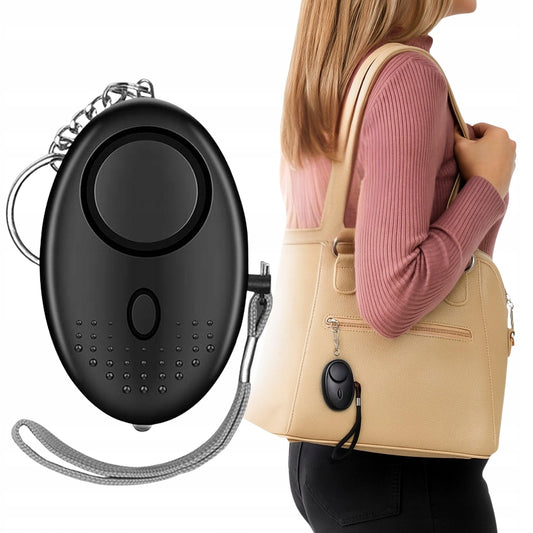 ALARM OSOBISTY 130db Z LATARKĄ I BRELOKIEM